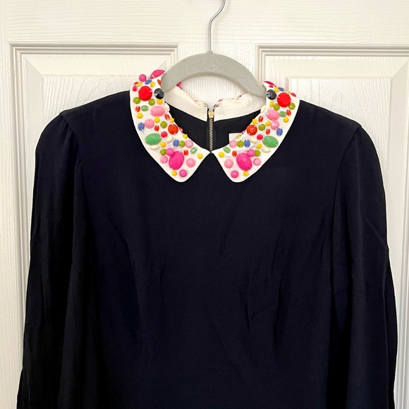 Vintage kate spade Dress / Carson Dress with Beaded Peter-Pan Collar - Picture 5 of 16
